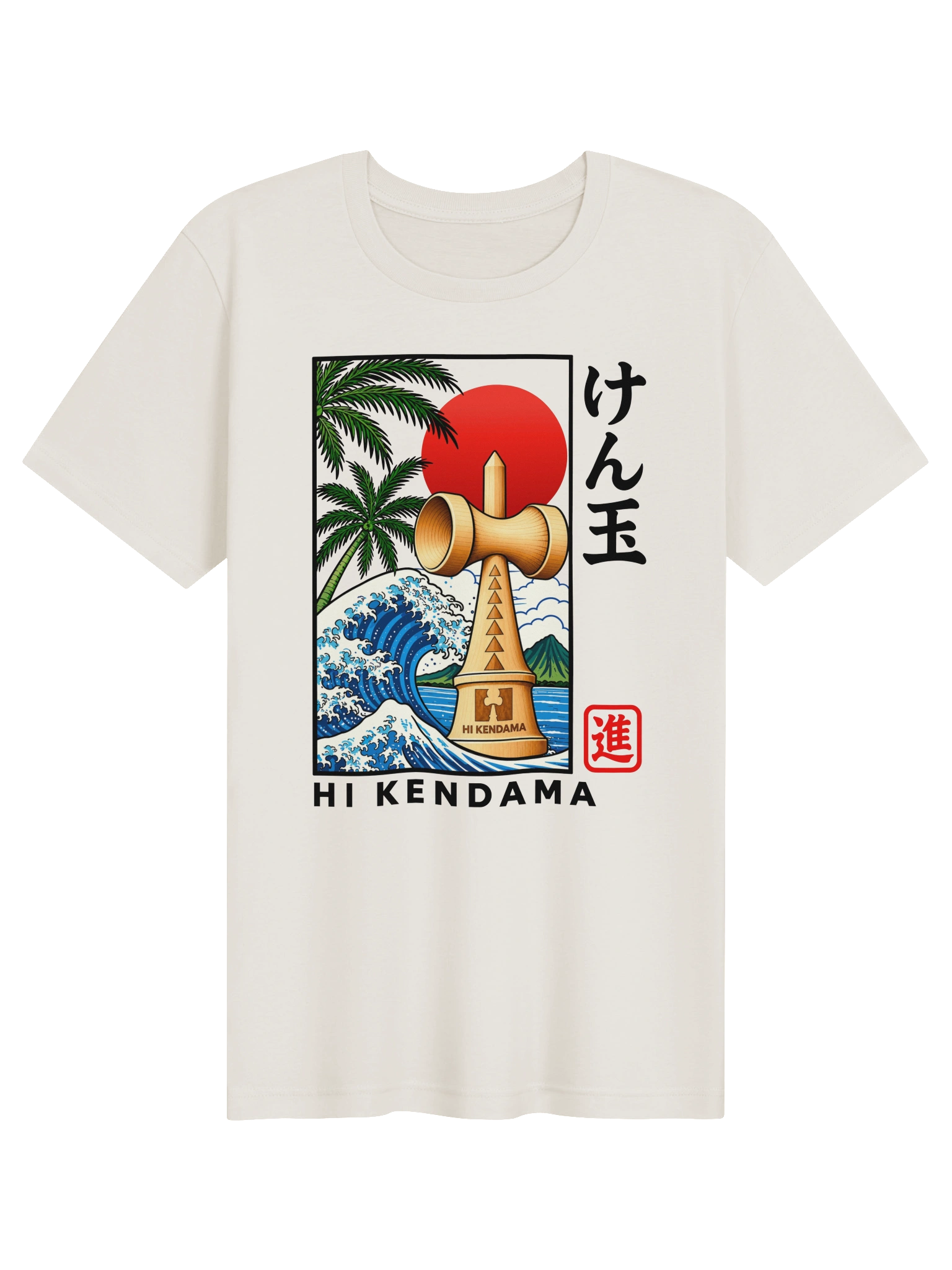 HI Kendama – Rising Sun Vintage Tee
